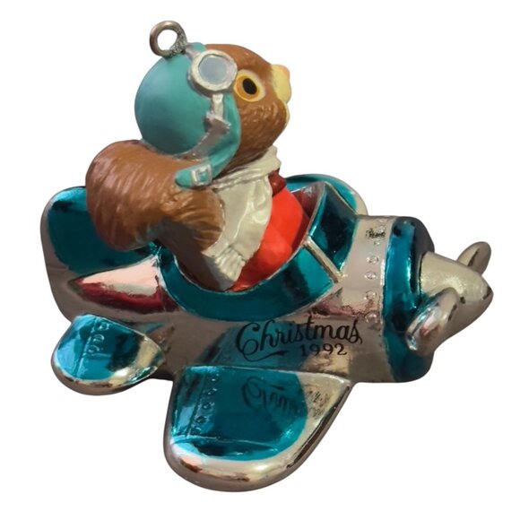 Hallmark Keepsake Ornament 1992 Son Airplane Pilot Christmas Holiday Decoration - Picture 5 of 6